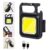 Mini Flashlight, 800Lumens COB Bright Rechargeable Keychain Flashlights, 4 Light Modes Portable Pocket Light with Folding Bracket Bottle Opener and Magnet Base for Camping Fishing Walking